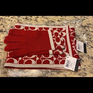 Coach Scarf & Gloves